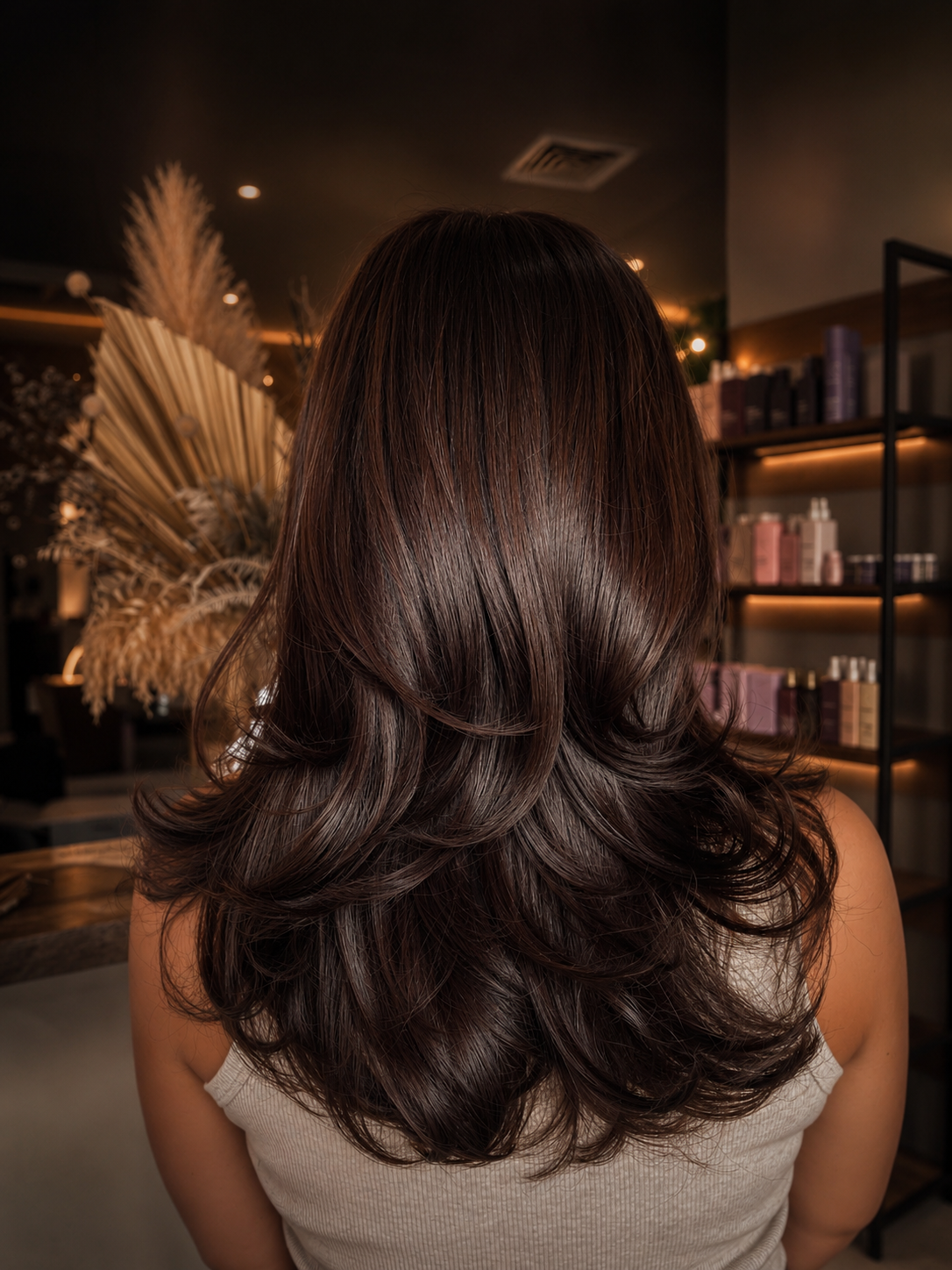 Cabello saludable y brillante despu&eacute;s de tratamiento premium